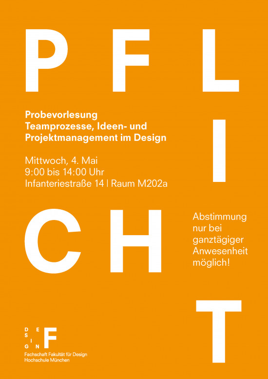 Probevorlesung - Teamprozesse, Ideen- und Projektmanagement im Design