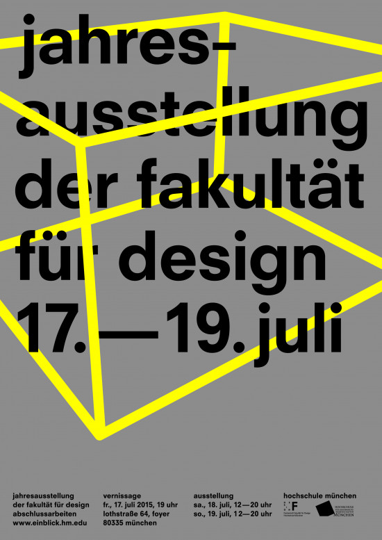 Jahresausstellung der Fakultät für Design