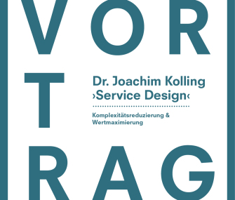 Service Design – Dr. Joachim Kolling